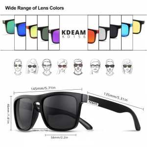 Солнцезащитные очки KDEAM ALL Black Polarized
