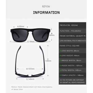 Солнцезащитные очки KDEAM ALL Black Polarized