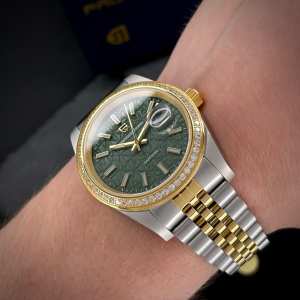 Годинник Pagani Design PD-1794M Silver-Gold-Green