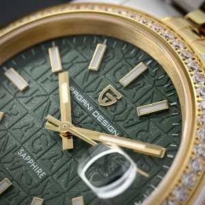 Годинник Pagani Design PD-1794M Silver-Gold-Green