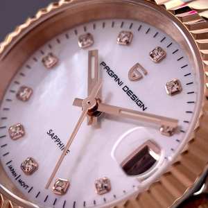 Часы Pagani Design PD-1794L Silver-Rose Gold-White