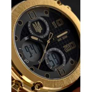 Часы наручние Patriot 017GDBK Тризуб золото Gold-Black