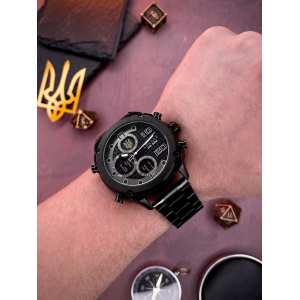 Годинник Awarder 017 Тризуб золото All Black Steel