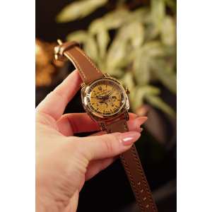Часы Awarder 021 Де би не була Gold-Gold-Brown