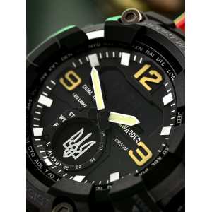 Годинник Awarder 003 Тризуб срібло Black