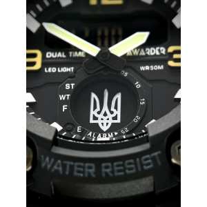 Годинник Awarder 003 Тризуб срібло Black