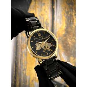 Годинник Awarder 022 Black-Gold Automatics Metall Не Забуду Дім