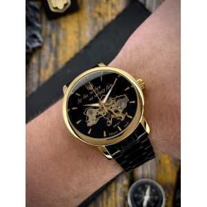 Годинник Awarder 022 Black-Gold Automatics Metall Не Забуду Дім