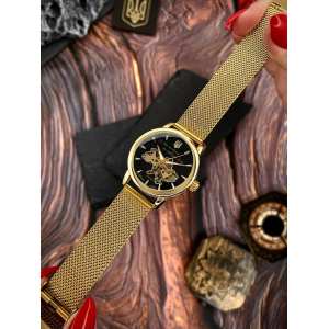 Жіночий годинник Awarder 028-3D Де би не була Gold-Black