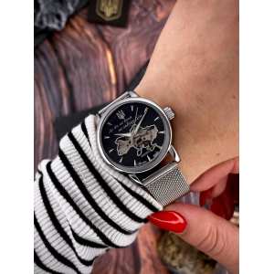 Жіночий годинник Awarder 028-3D Де би не була Silver-Black