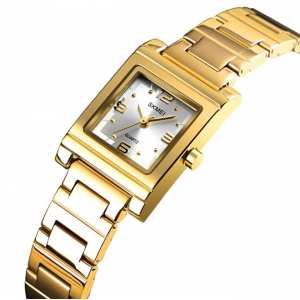  Жіночий золотий годинник  Skmei 1388 Gold Steel