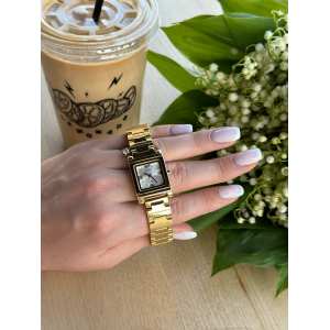  Жіночий золотий годинник  Skmei 1388 Gold Steel