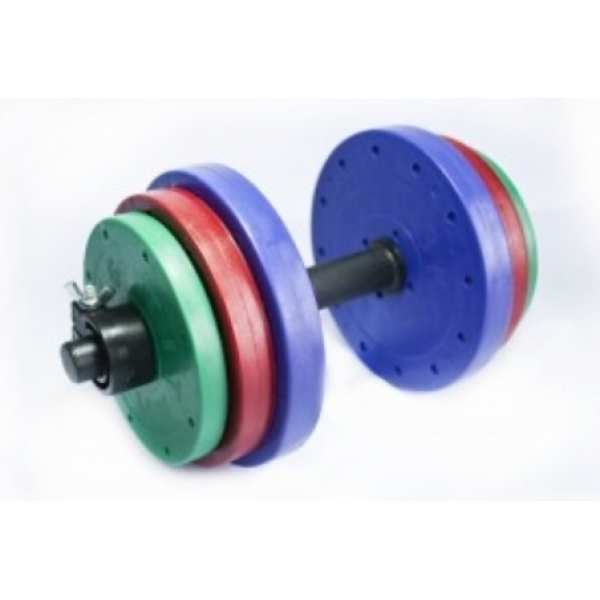 Гантелі Титан 2 шт по 13 кг кольорові складальні