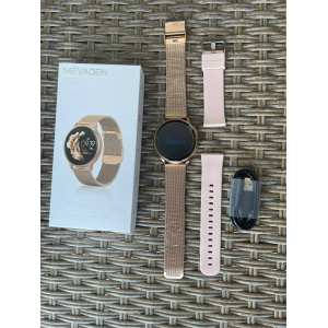 Жіночий розумний годинник Smart Melisia Gold + каучуковий ремінець