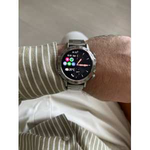 Смарт годинник Smart Delta K52 Silver + помаранчевий ремінець