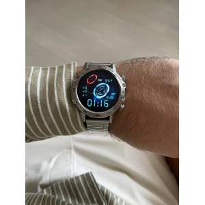 Смарт годинник Smart Delta K52 Silver + помаранчевий ремінець