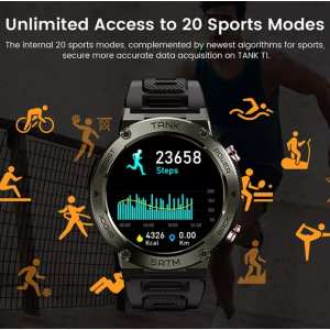 Умные часы Smart Kospet Tank T1 Pro Black