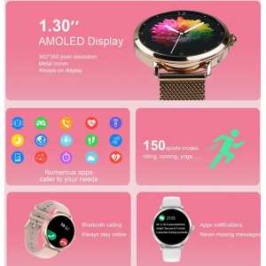 Жіночий смарт годинник Uwatch DTS Pink