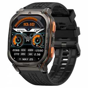 Тактические смарт часы Kospet Tank M3 Ultra Black + Compass GPS