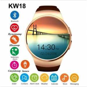 Умные часы KW18 Gold Black