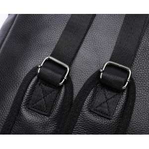 Рюкзак чоловічий чорний шкіряний Tiding Bag A25F-11685A