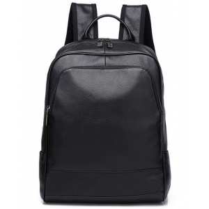 Рюкзак чоловічий чорний шкіряний Tiding Bag A25F-11685A