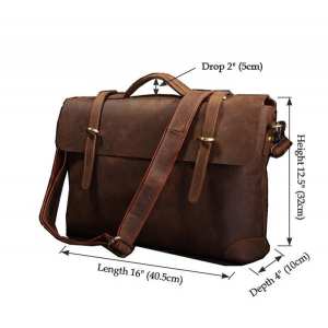 Мужской кожаный портфель TIDING BAG 7082R