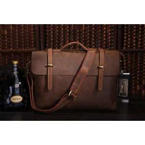 Мужской кожаный портфель TIDING BAG 7082R