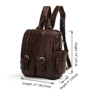 Рюкзак кожаный TIDING BAG 7123C