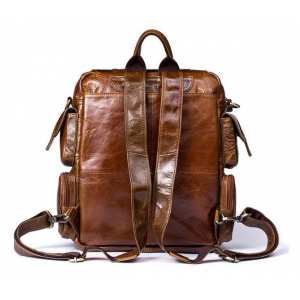 Рюкзак кожаный TIDING BAG 7123C