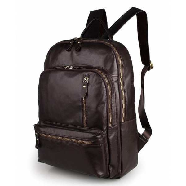 Рюкзак кожаный TIDING BAG 7313Q