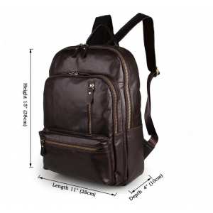 Рюкзак кожаный TIDING BAG 7313Q