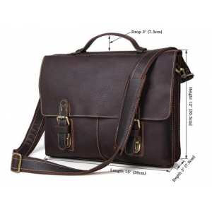 Мужской кожаный портфель TIDING BAG 7090R