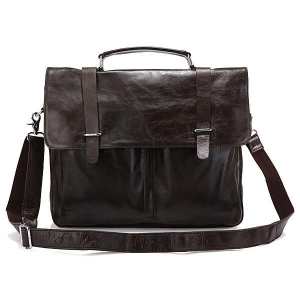 Мужской кожаный портфель TIDING BAG 6057J