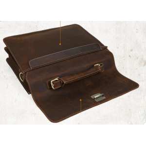Мужской кожаный портфель TIDING BAG T10315