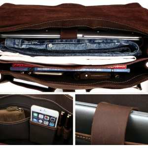 Мужской кожаный портфель TIDING BAG T10315