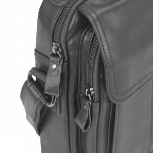 Чоловіча сумка через плече чорна Tiding Bag N2-8017A