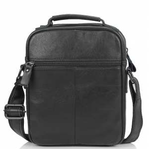 Чоловіча сумка через плече чорна Tiding Bag N2-8017A
