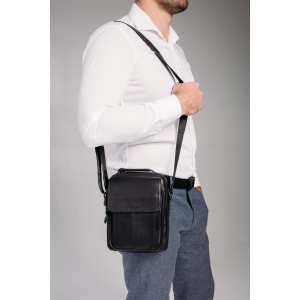 Чоловіча сумка через плече чорна Tiding Bag N2-8017A