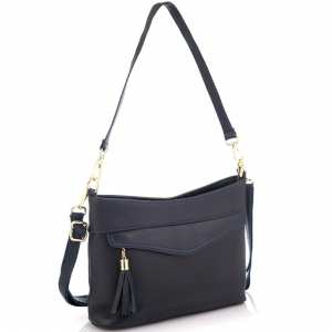 Кожаная женская сумка синяя Riche NM20-W832BL
