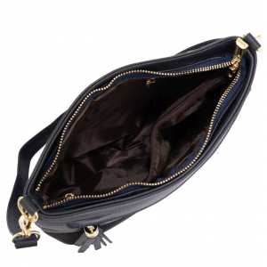 Шкіряна сумка жіноча синя Riche NM20-W832BL