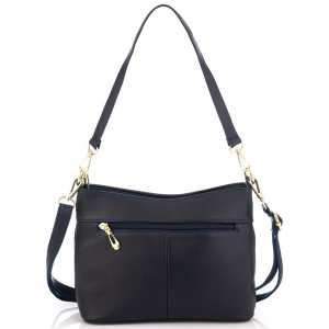 Шкіряна сумка жіноча синя Riche NM20-W832BL