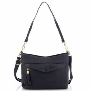 Шкіряна сумка жіноча синя Riche NM20-W832BL