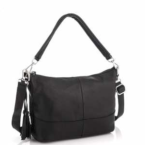 Кожаная женская сумка черная Riche NM20-W891A