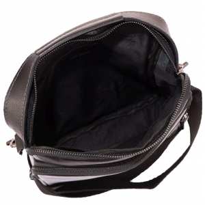 Сумка через плечо мужская черная Allan Marco RR-4098A