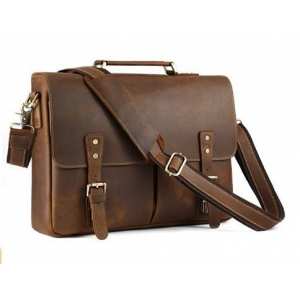 Мужской кожаный портфель TIDING BAG t0016