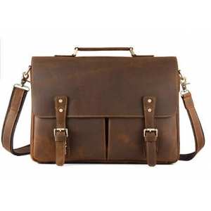 Мужской кожаный портфель TIDING BAG t0016