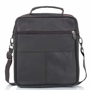 Кожаный мужской мессенджер HD Leather NM24-110C