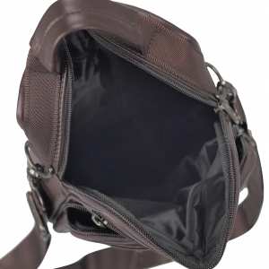 Сумка месенджер коричнева HD Leather NM24-201C Сумка месенджер коричнева HD Leather NM24-201C