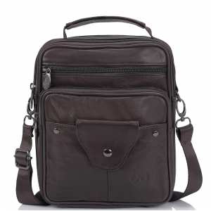 Сумка месенджер коричнева HD Leather NM24-201C Сумка месенджер коричнева HD Leather NM24-201C